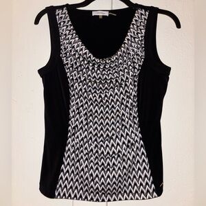 Medium Calvin Klein Black and White Women's Top